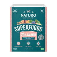 Naturo Adult Dog Salmon Superfoods - Grain Free Dog Food | 395g Tray