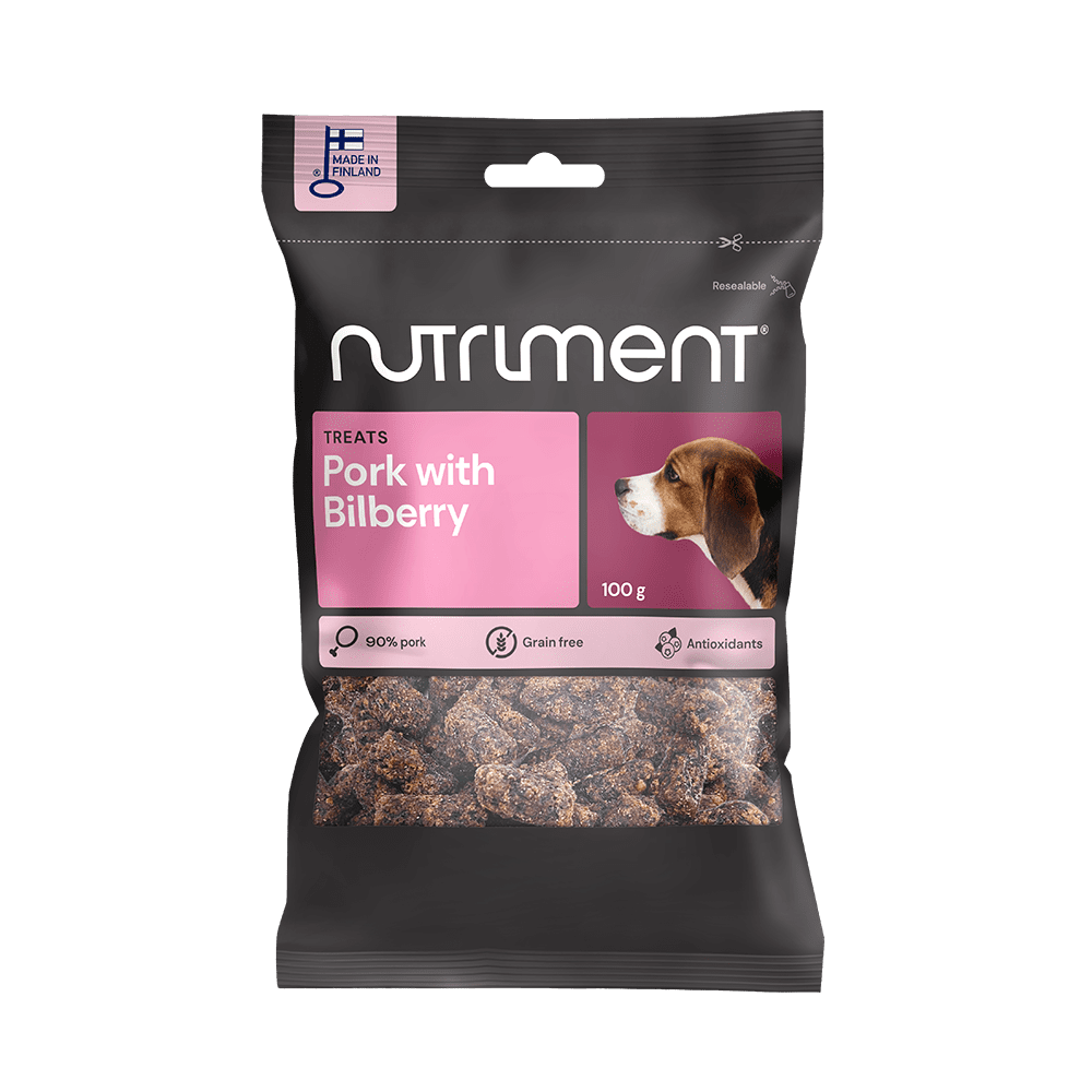 Nutriment Training Treats 100g | Pork & Bilberry