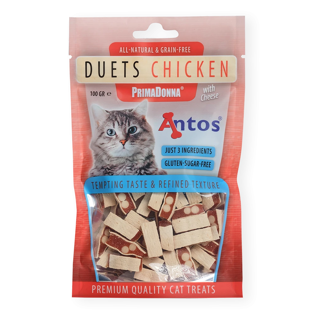 Antos Duets with Chicken & Cheese Cat Treats 100g
