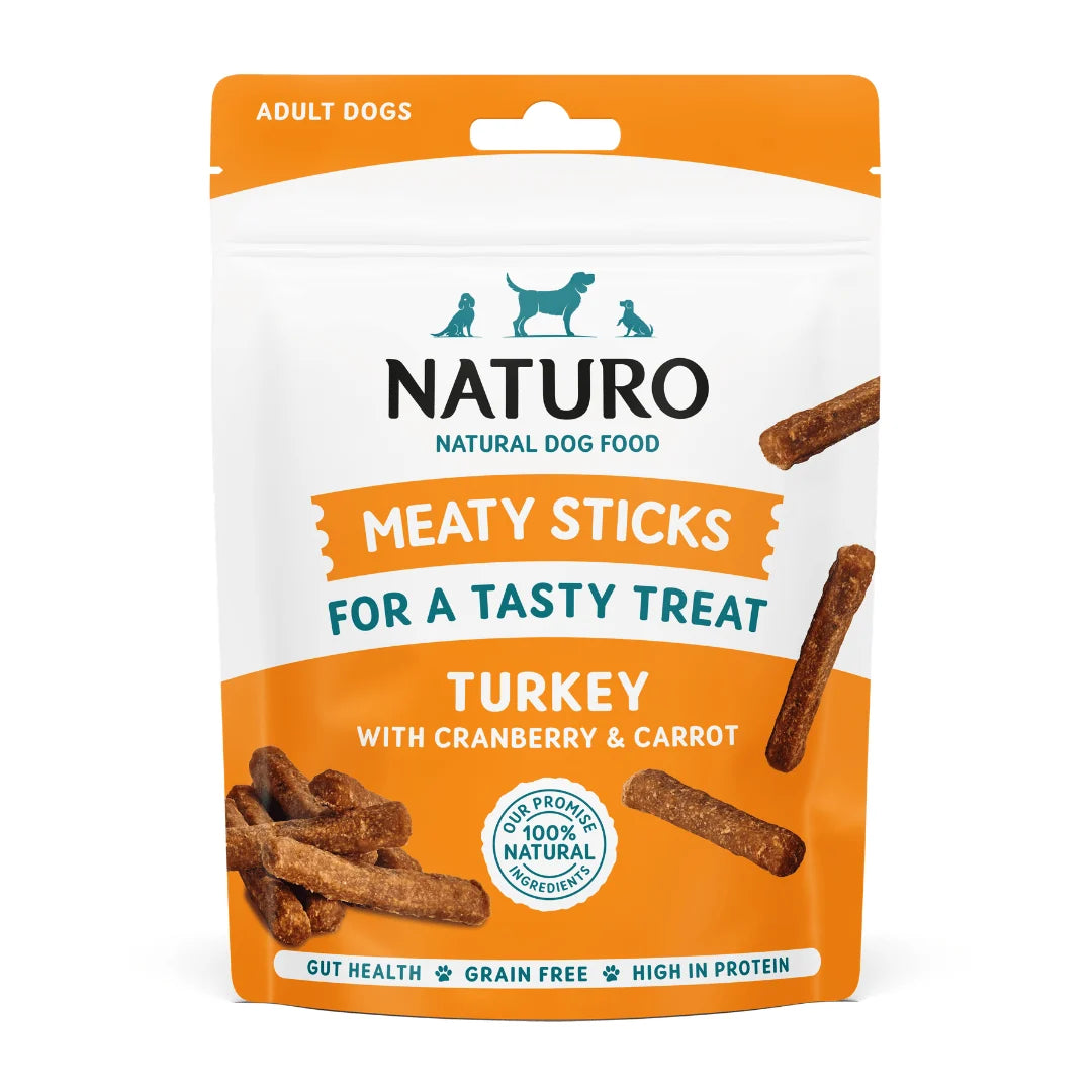 Naturo Rewards Turkey & Cranberry Meaty Sticks 70g