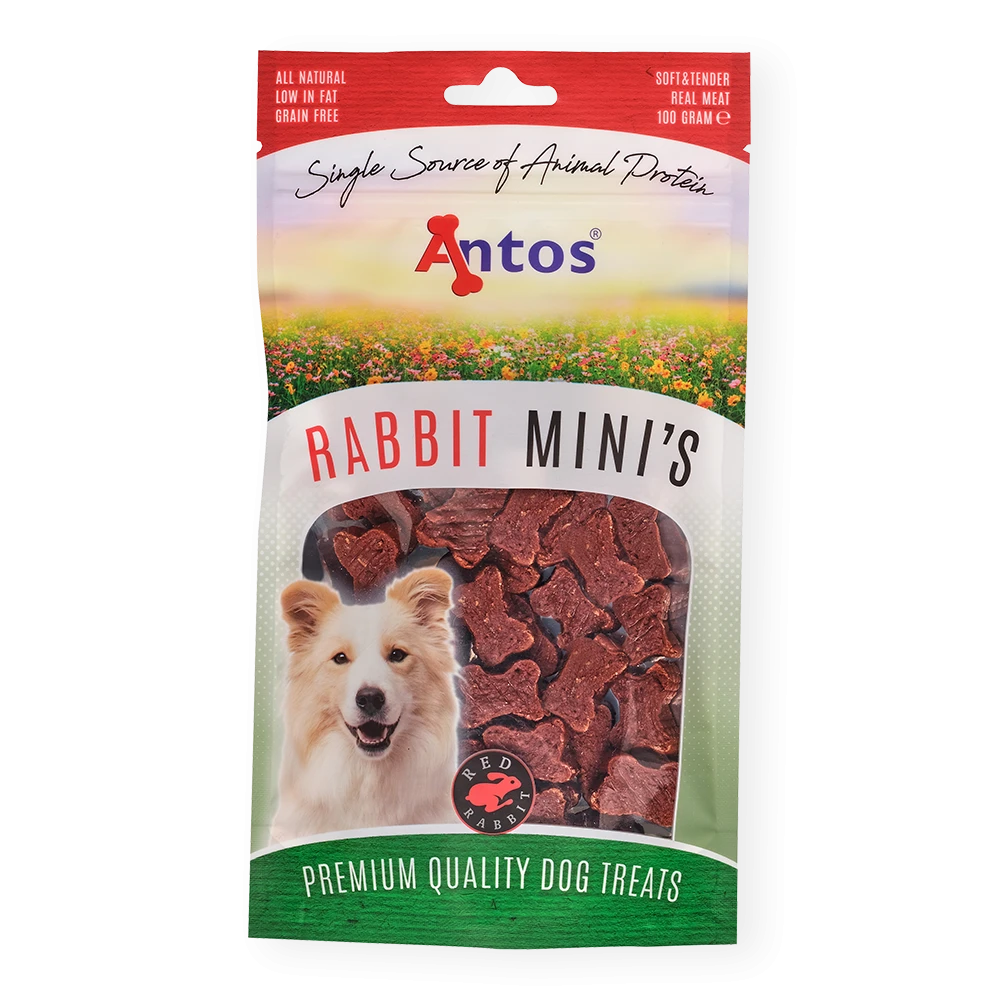 Antos Rabbit Mini's Single Protein Treats 100g