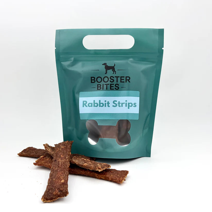 Booster Bites Rabbit Strips 100g