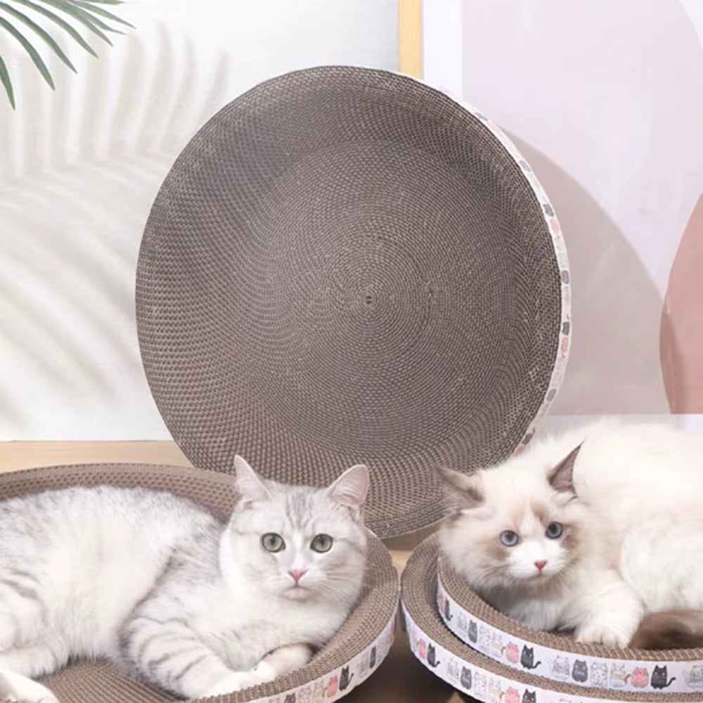 VPS Durable Cardboard Cat Scratcher Bowl 40cm