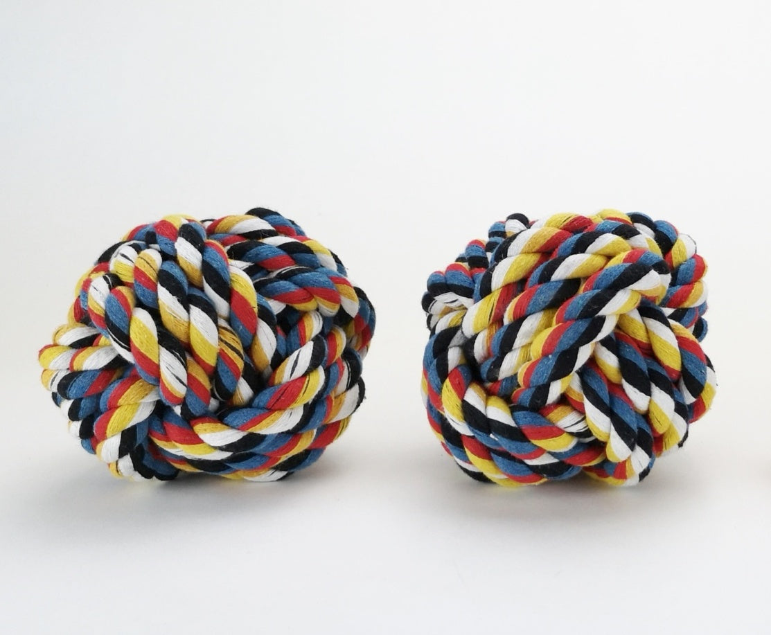 Woven Rope Dog Ball 9cm