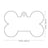 The Shine Glitter Bone Pet ID Tag