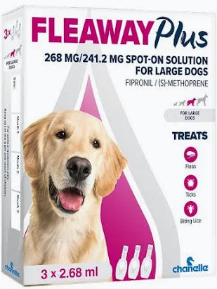 Fleaway Plus - Spot On for Large Dogs 20-40kg x3 Pack