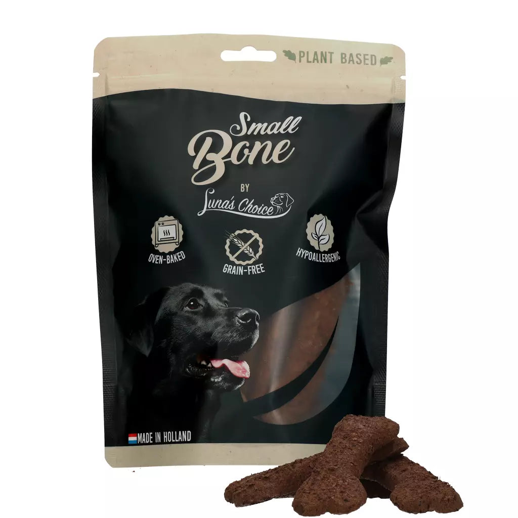 Luna's Choice Plant Based Dog Treats Small Bone 10 x 30g