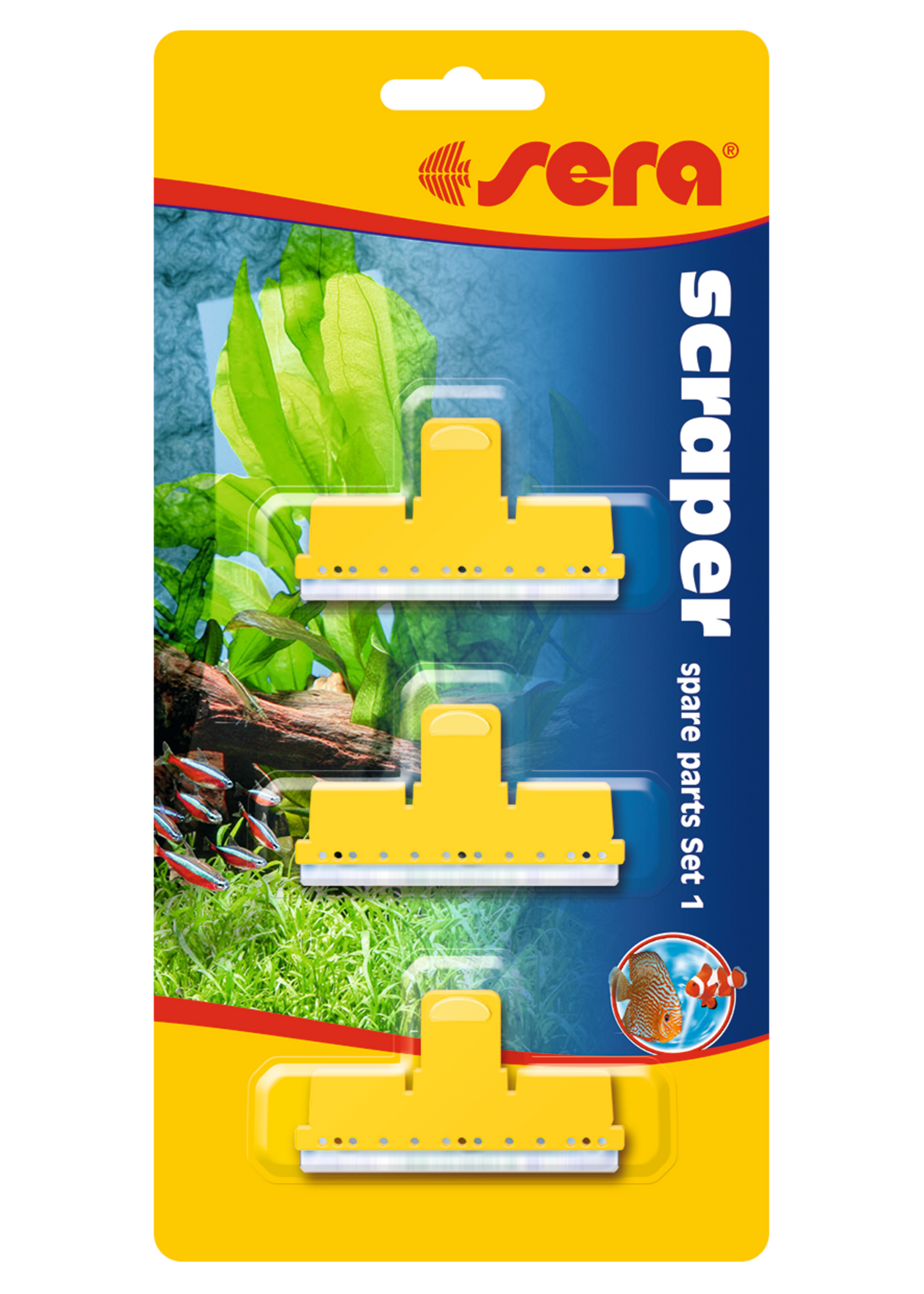 Sera Spare Stainless Steel Scraper Replacements 3 Pack