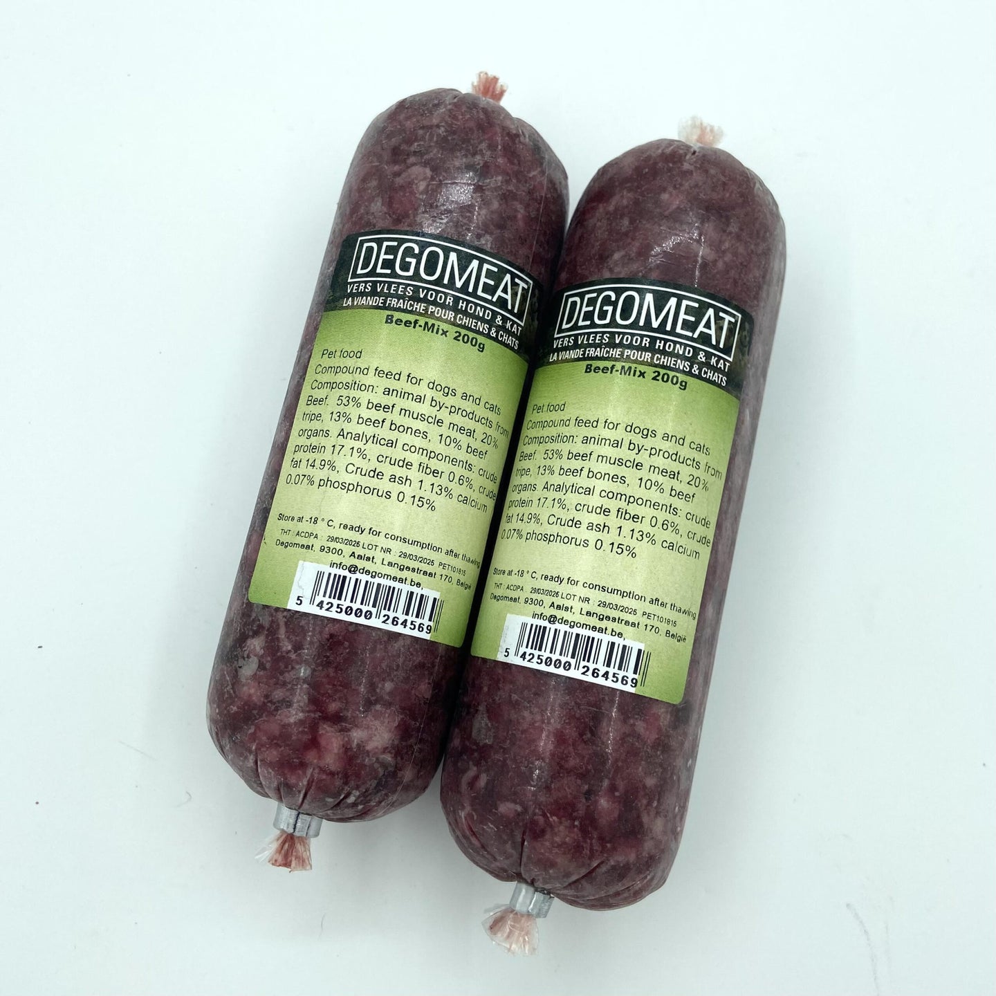 Degomeat Cat/No Veg Beef Mix 200g