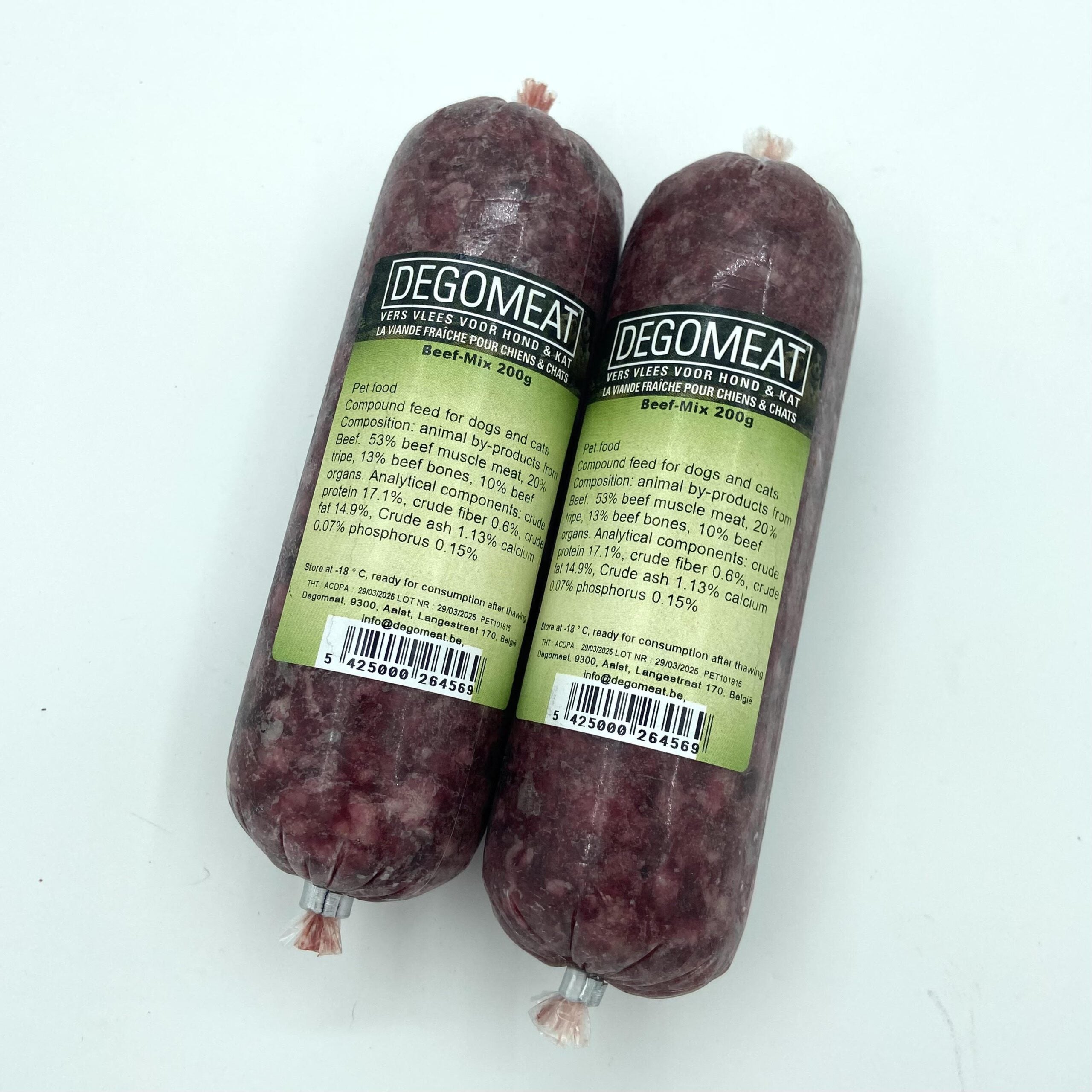 Degomeat Cat/No Veg Beef Mix 200g