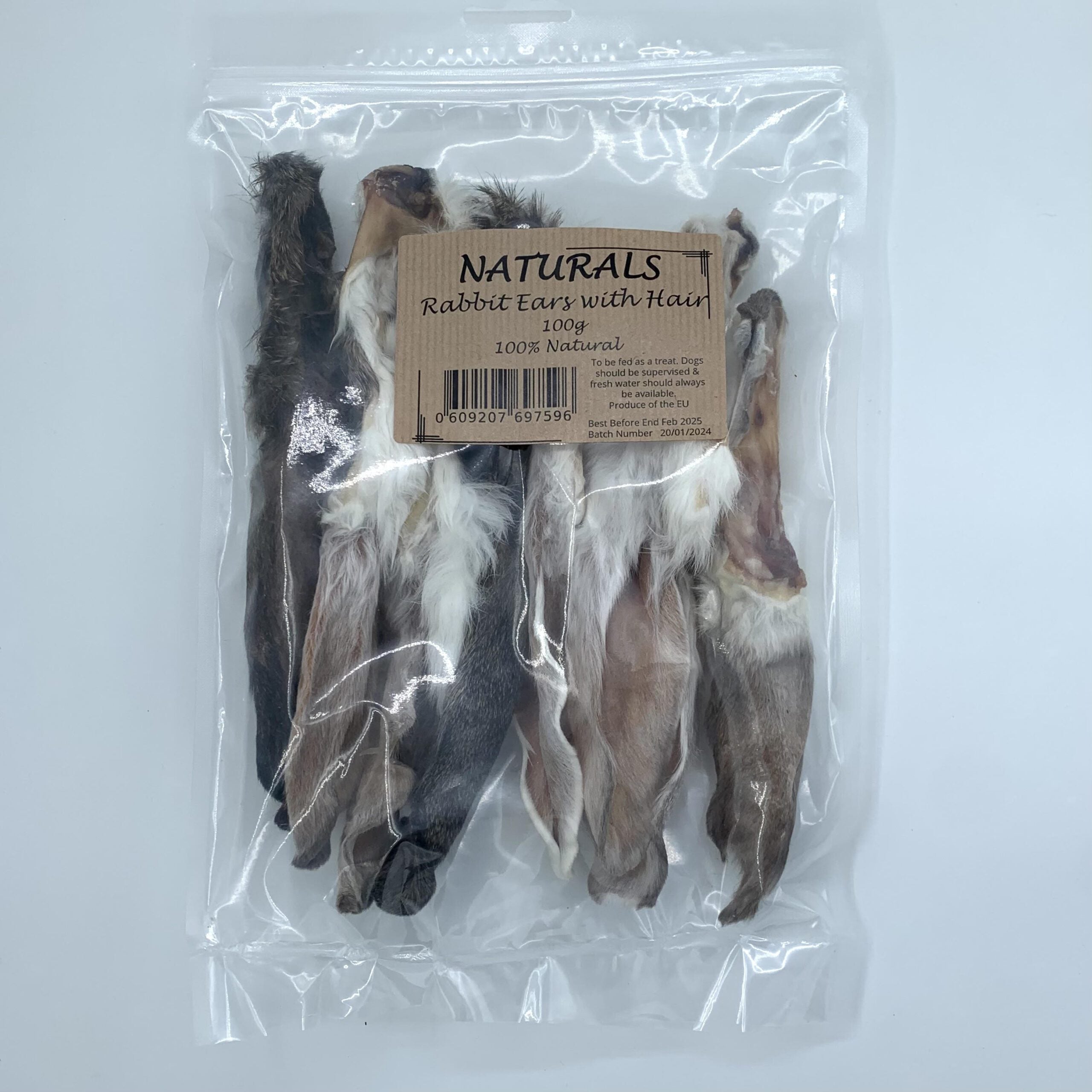 Rabbit Ears with Hair 100g