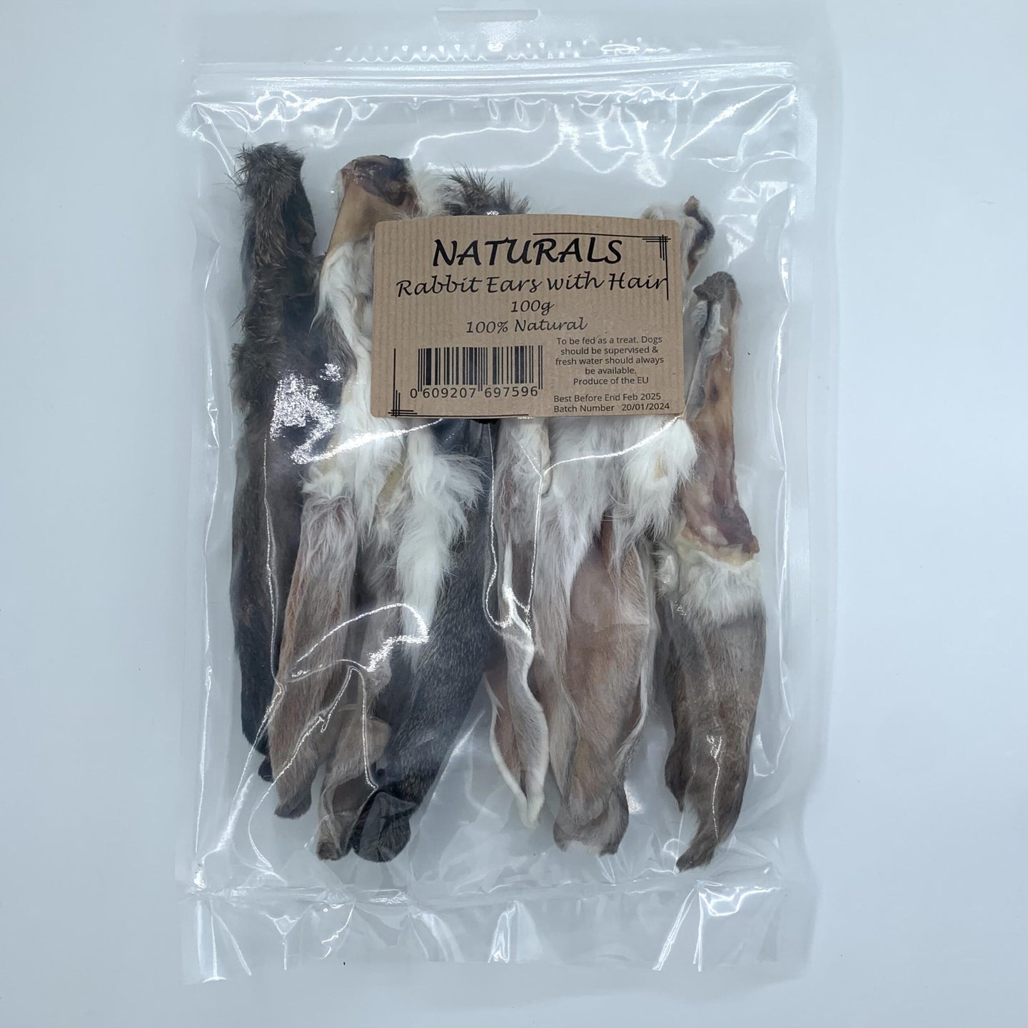 Rabbit Ears with Hair 100g