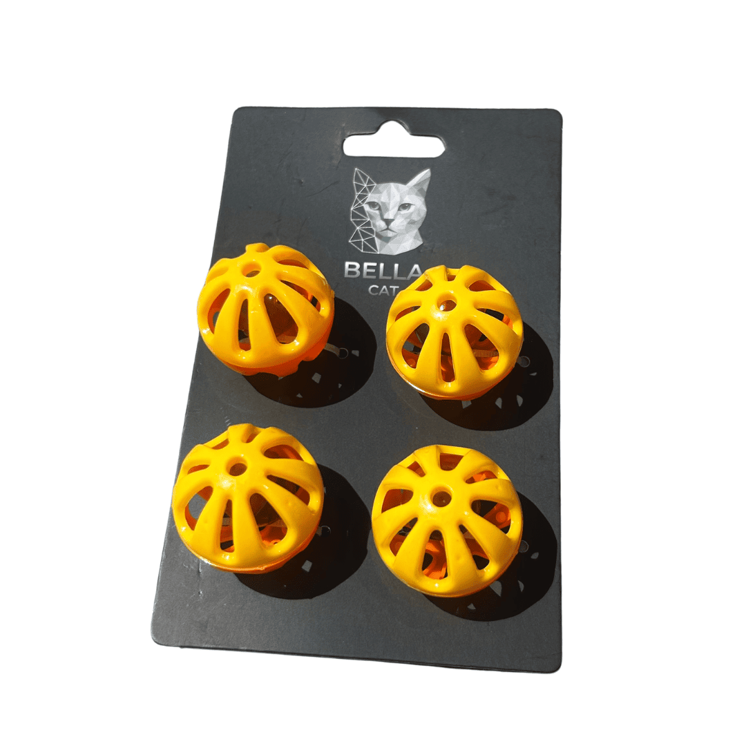 Bella Cat Toys | Rattle Bell Balls x4 Pack