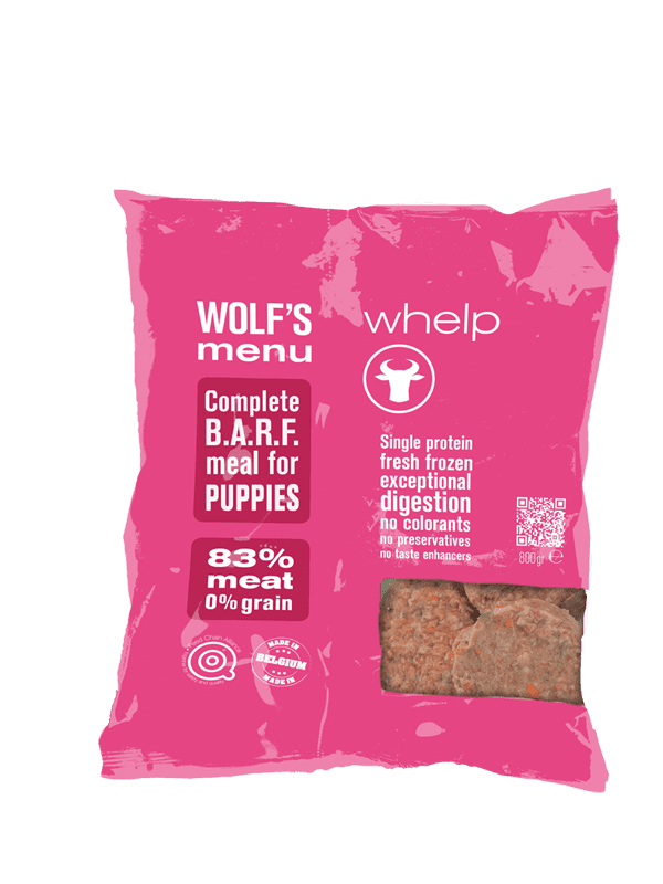 Wolf's Menu Raw Puppy Food 800g