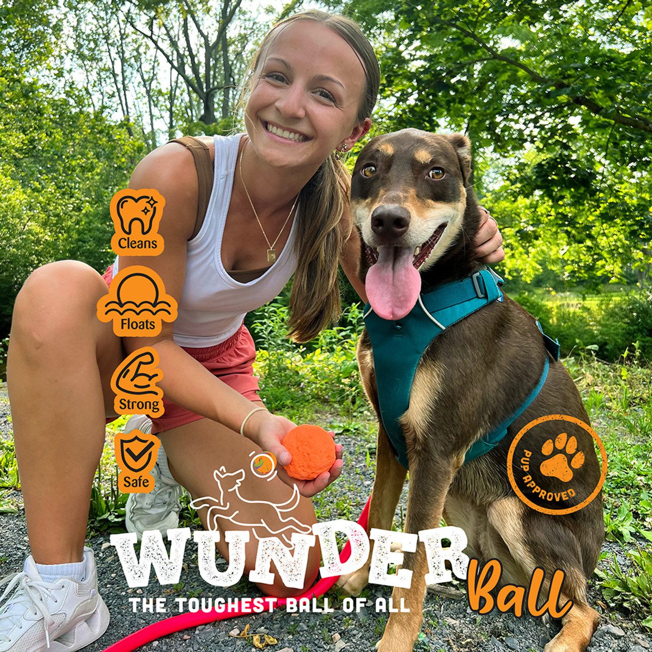 Wunderball Indestructible Dog Ball Small