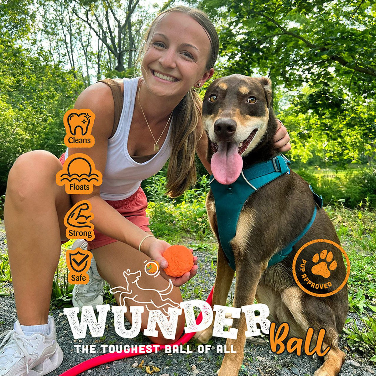 Wunderball Indestructible Dog Ball Small
