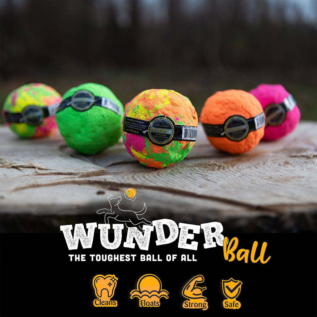 Wunderball Indestructible Dog Ball Small
