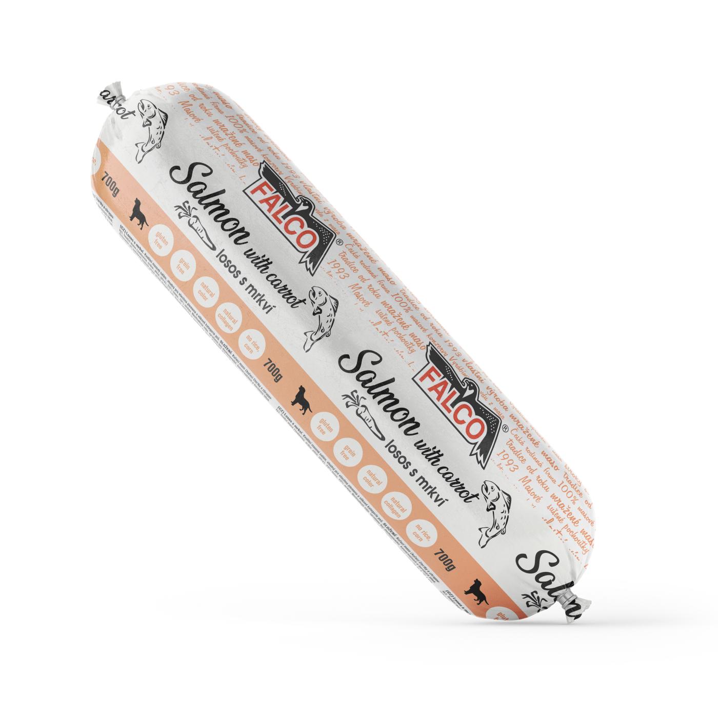 Falco Sausage Salmon & Carrot 700g