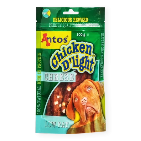 Antos Chicken D'Light Cheese Dog Treats 100g
