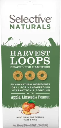 Science Selective Harvest Loops with Apple, Linseed & Peanut 80g