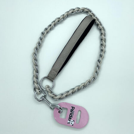 Panda Nylon & Chain Silver Reflective Lead